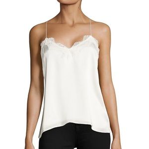 CamiNYC 100% Silk racer back camisole top